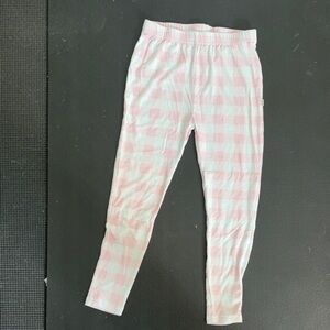 Play by little sleepies Pink and White Checkered Leggings
